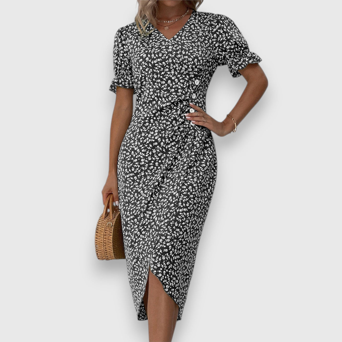 Victoria | Elegant Floral Dress