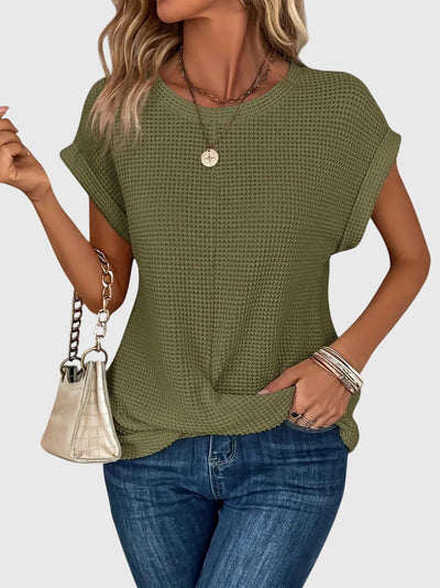Victoria | Elegant Blouse with Crew Neck