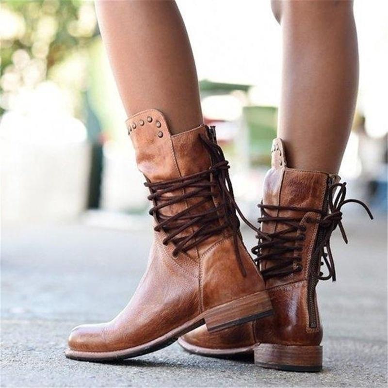 Victoria | Vintage Lace-Up Boots