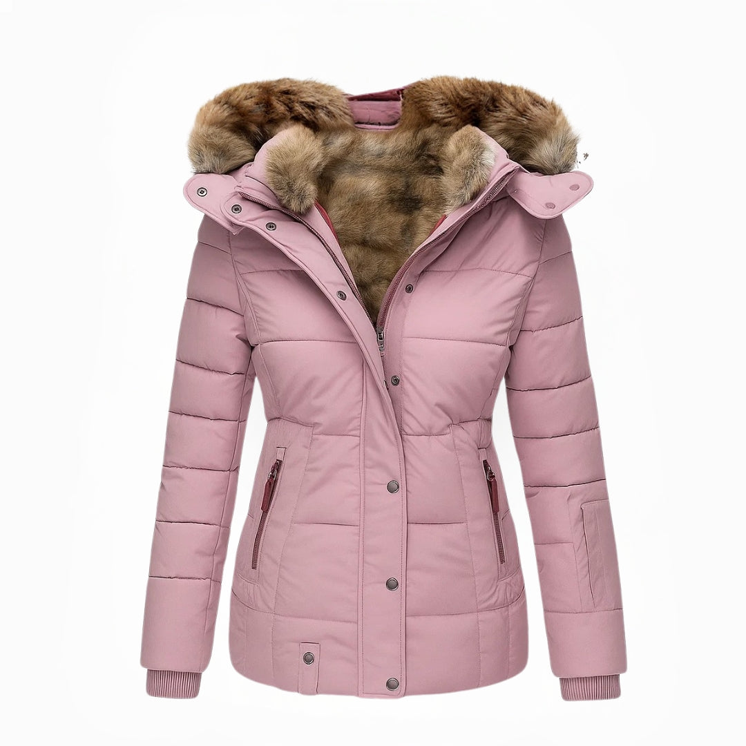 Olivia | Fur Lined Hooded Winter Coat
