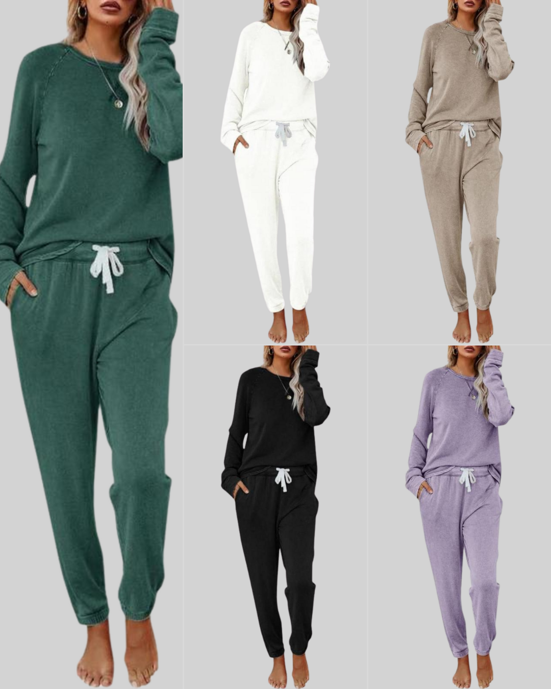 Victoria | Casual Long Sleeve and Sweatpants Set