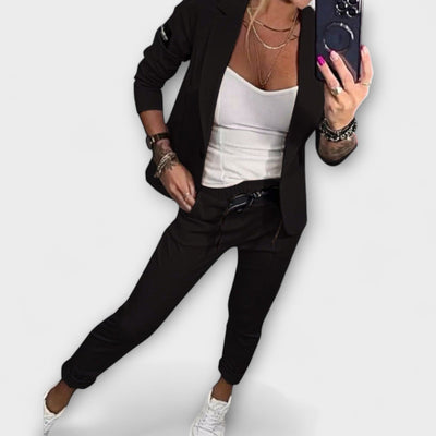 Victoria | Elegant Set of Top, Jacket, and Pants