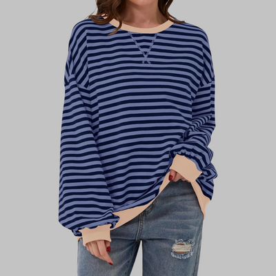 Victoria |  Striped jumper in cotton blend