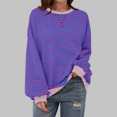 Victoria |  Striped jumper in cotton blend