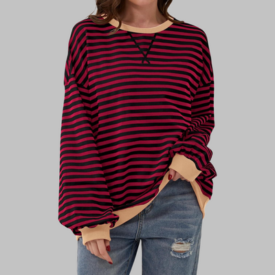 Victoria |  Striped jumper in cotton blend