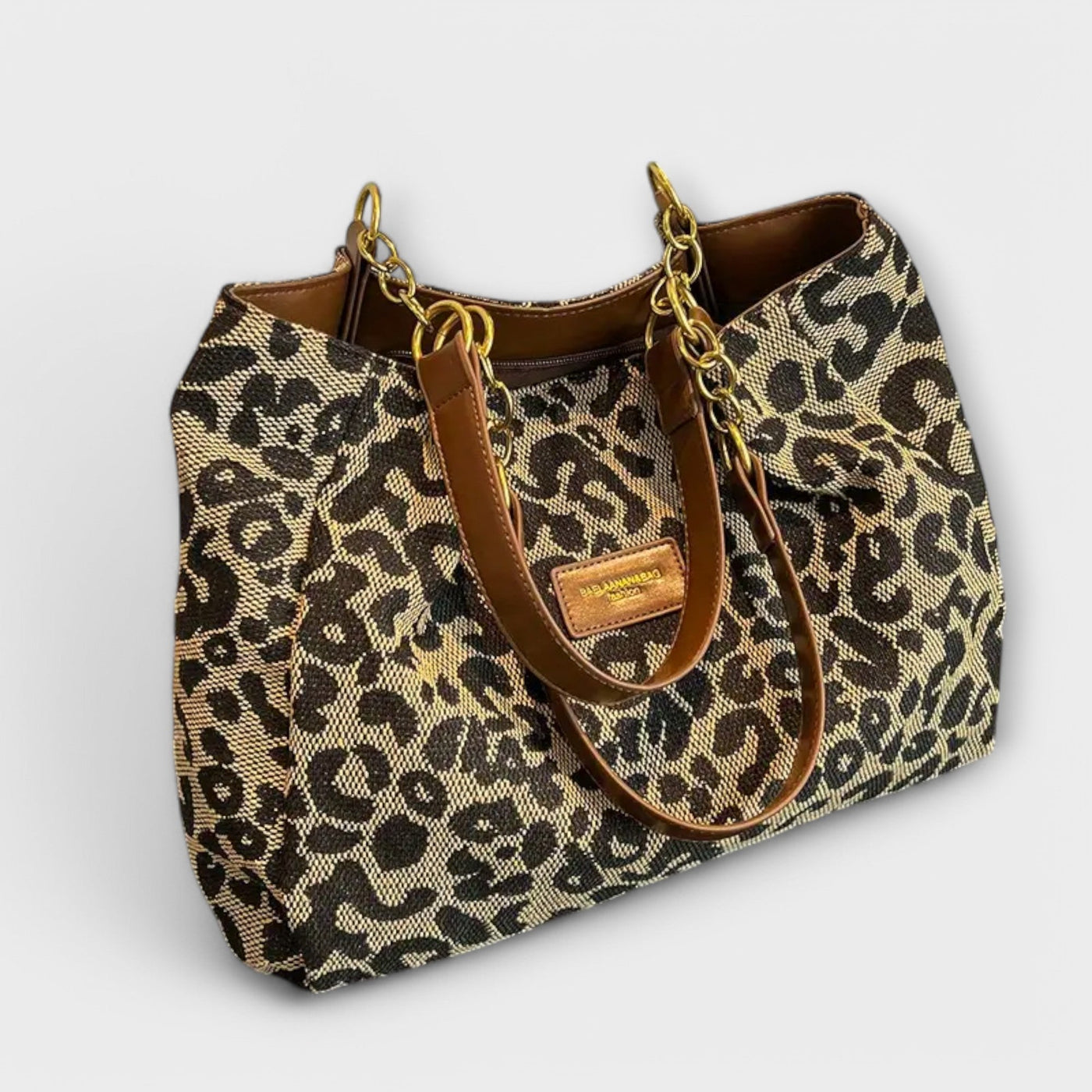 Victoria | Leopard Canvas Tote