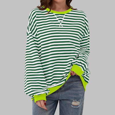 Victoria |  Striped jumper in cotton blend