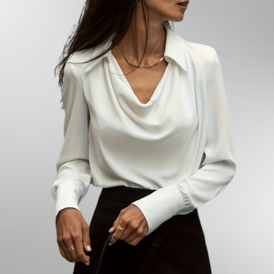 Victoria | Elegant Satin Blouse