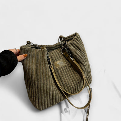 Victoria | Soft Cord Shoulder Bag