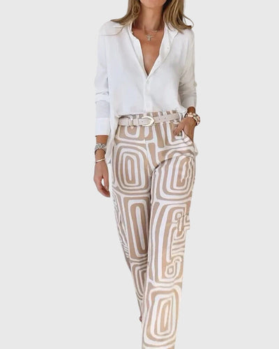 Victoria | Stylish Trousers + Free Blouse & Belt
