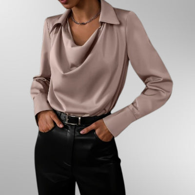 Victoria | Elegant Satin Blouse