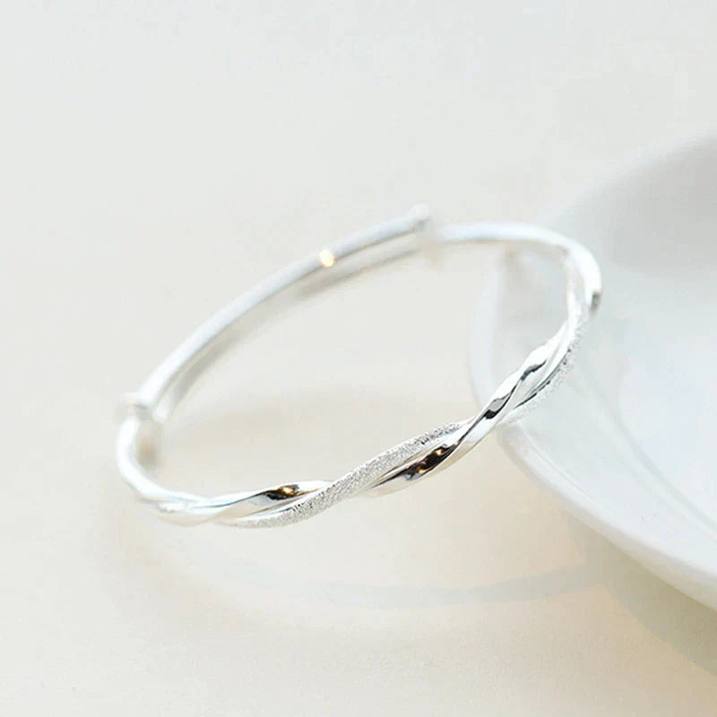 Victoria | Braided Silver Bracelet