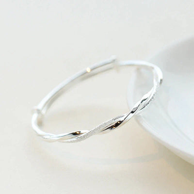 Victoria | Braided Silver Bracelet