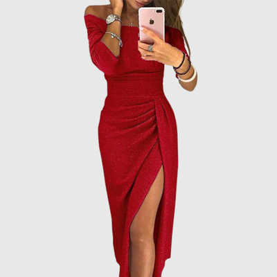 Olivia | Chic halter maxi dress with an elegant, flowing fit