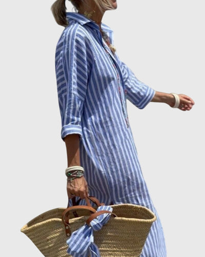 Victoria | Classic Striped Dress