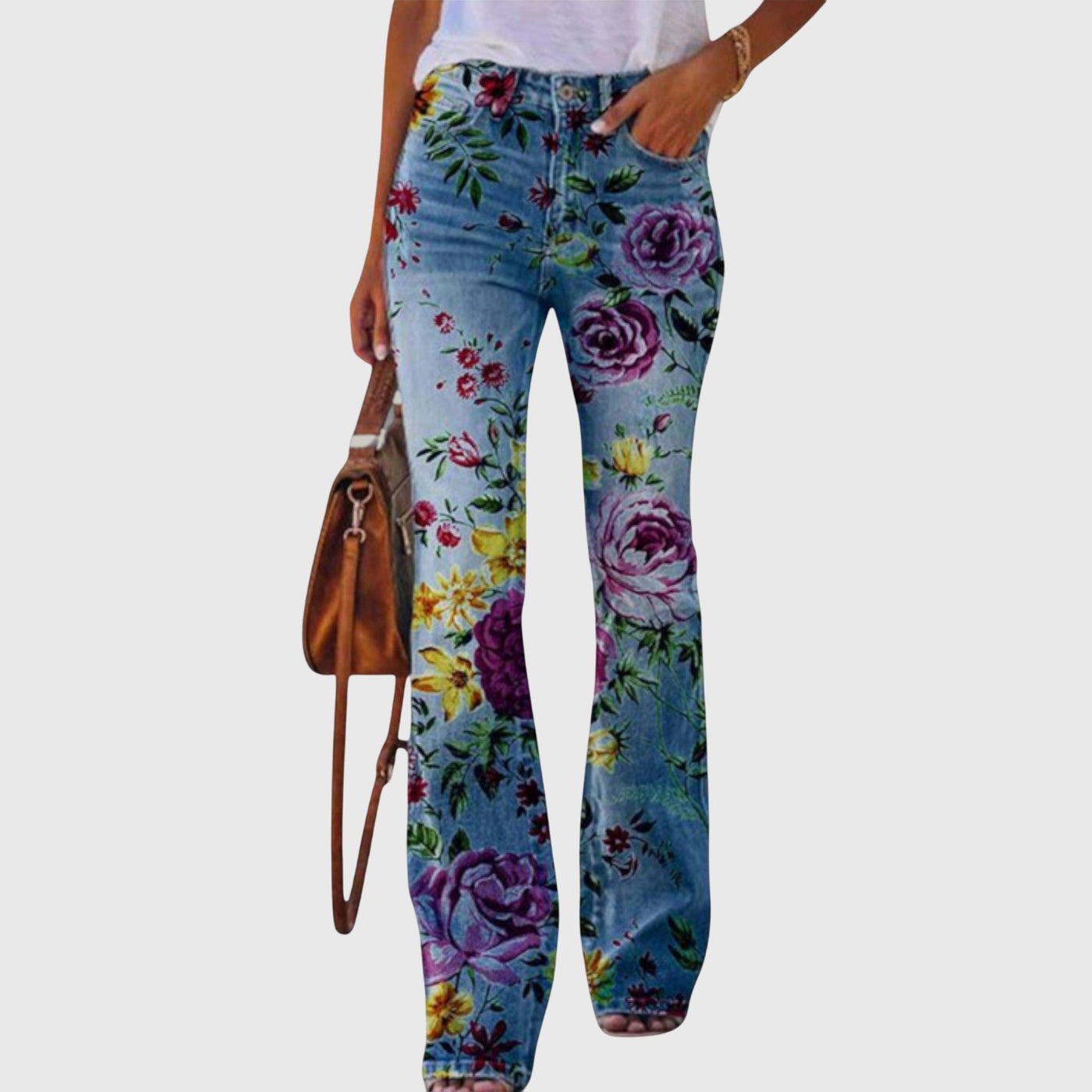 Victoria Pants with Flowers |