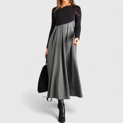 Victoria | Elegant Long Sleeve Maxi Dress