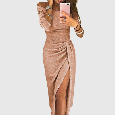 Olivia | Chic halter maxi dress with an elegant, flowing fit