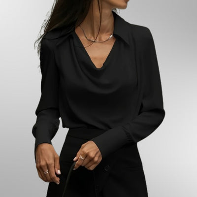 Victoria | Elegant Satin Blouse