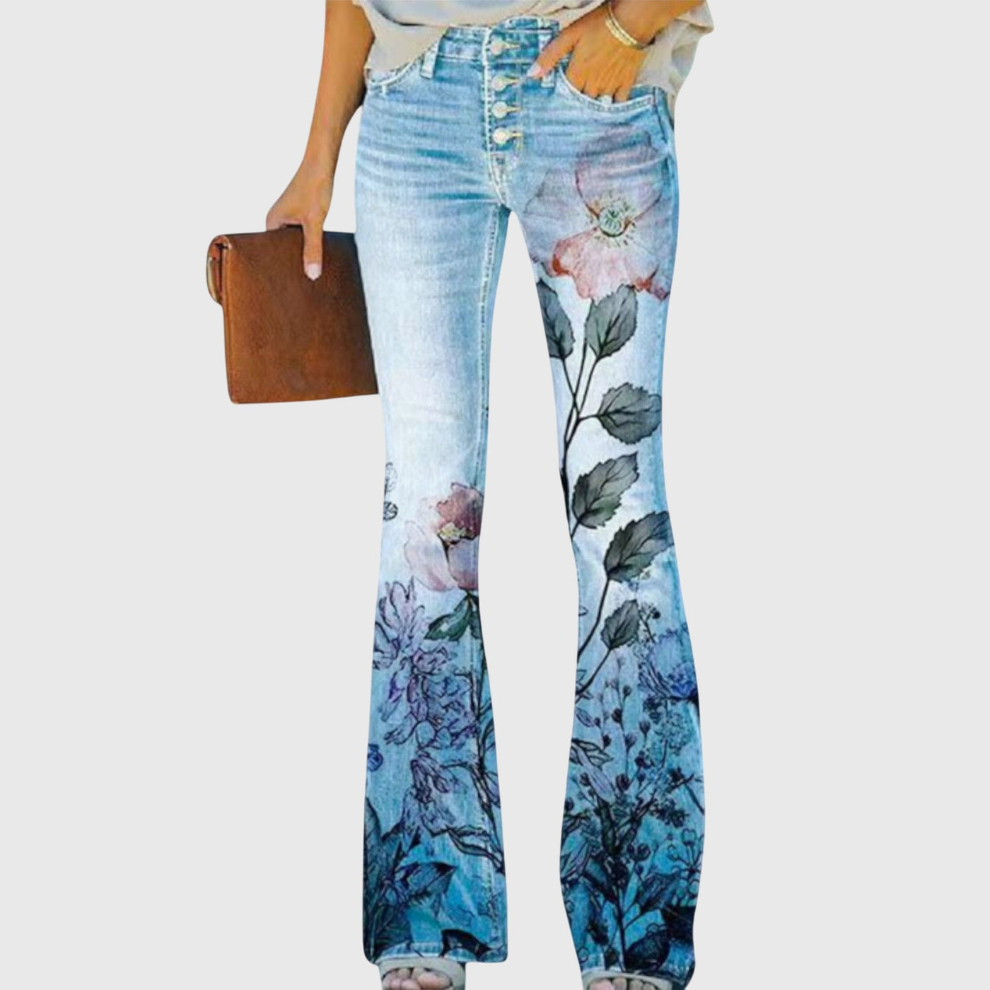 Victoria Pants with Flowers |