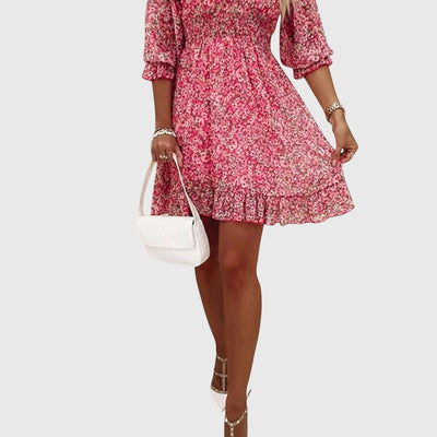 Victoria | Floral Puff Sleeve Dress