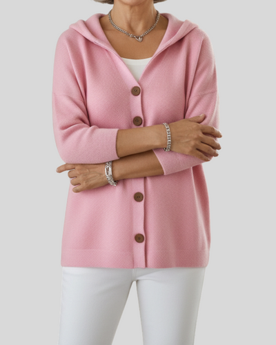 Victoria | Hooded Knit Cardigan – Fresh Elegance, Everyday Comfort