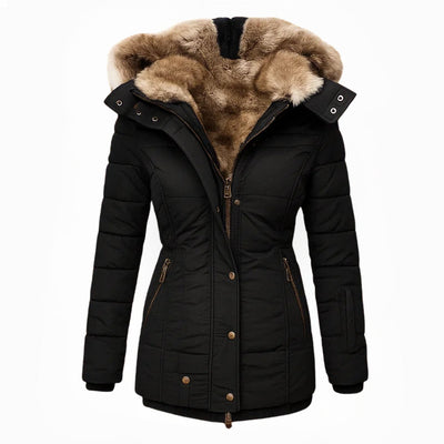 Olivia | Fur Lined Hooded Winter Coat