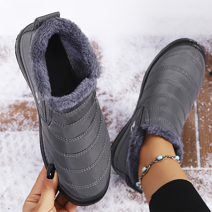 Victoria | Warm Slip-On Winter Boots