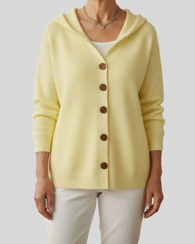 Victoria | Hooded Knit Cardigan – Fresh Elegance, Everyday Comfort