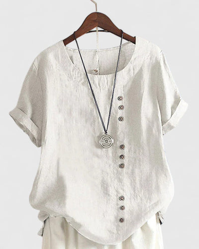 Victoria | Comfortable Short Sleeve Blouse