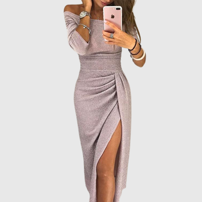 Olivia | Chic halter maxi dress with an elegant, flowing fit