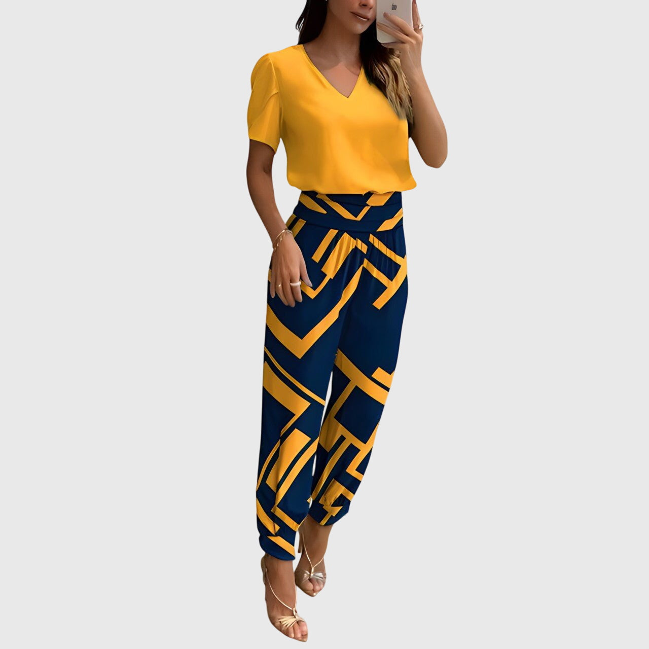 Victoria | Stylish Blouse and Trousers Set
