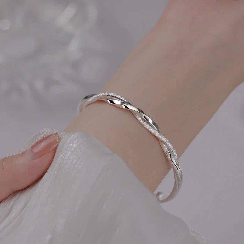 Victoria | Braided Silver Bracelet