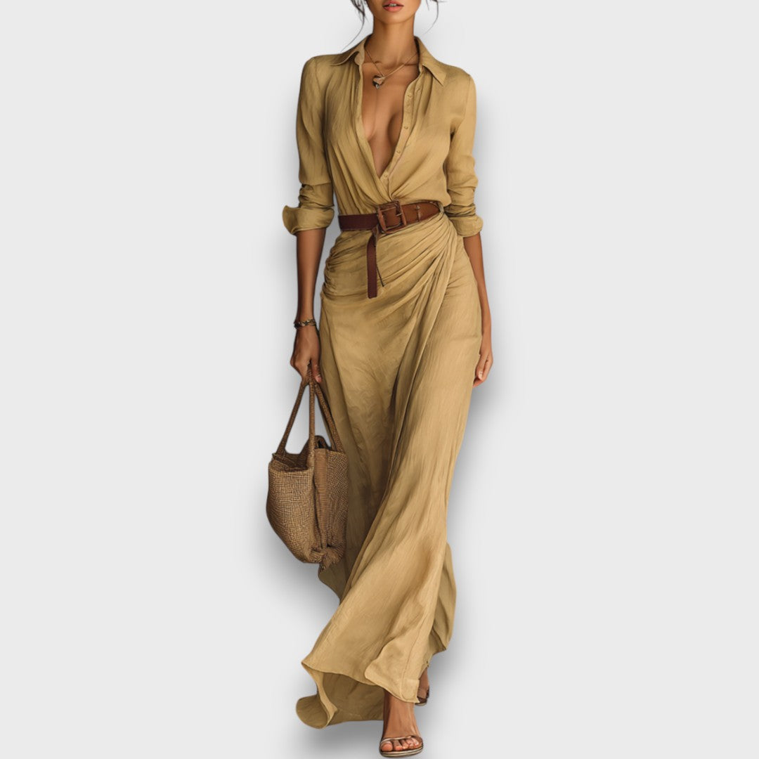 Victoria | Elegant Maxi Wrap Dress