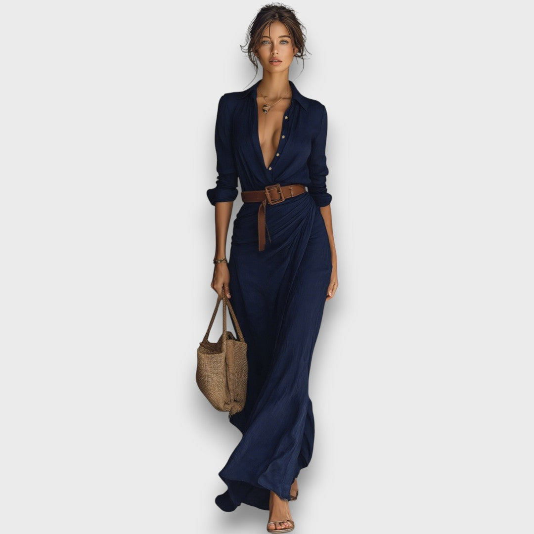 Victoria | Elegant Maxi Wrap Dress