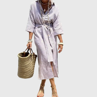 Victoria | Classic Striped Dress