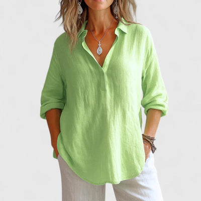 Victoria | Comfortable Linen Blouse