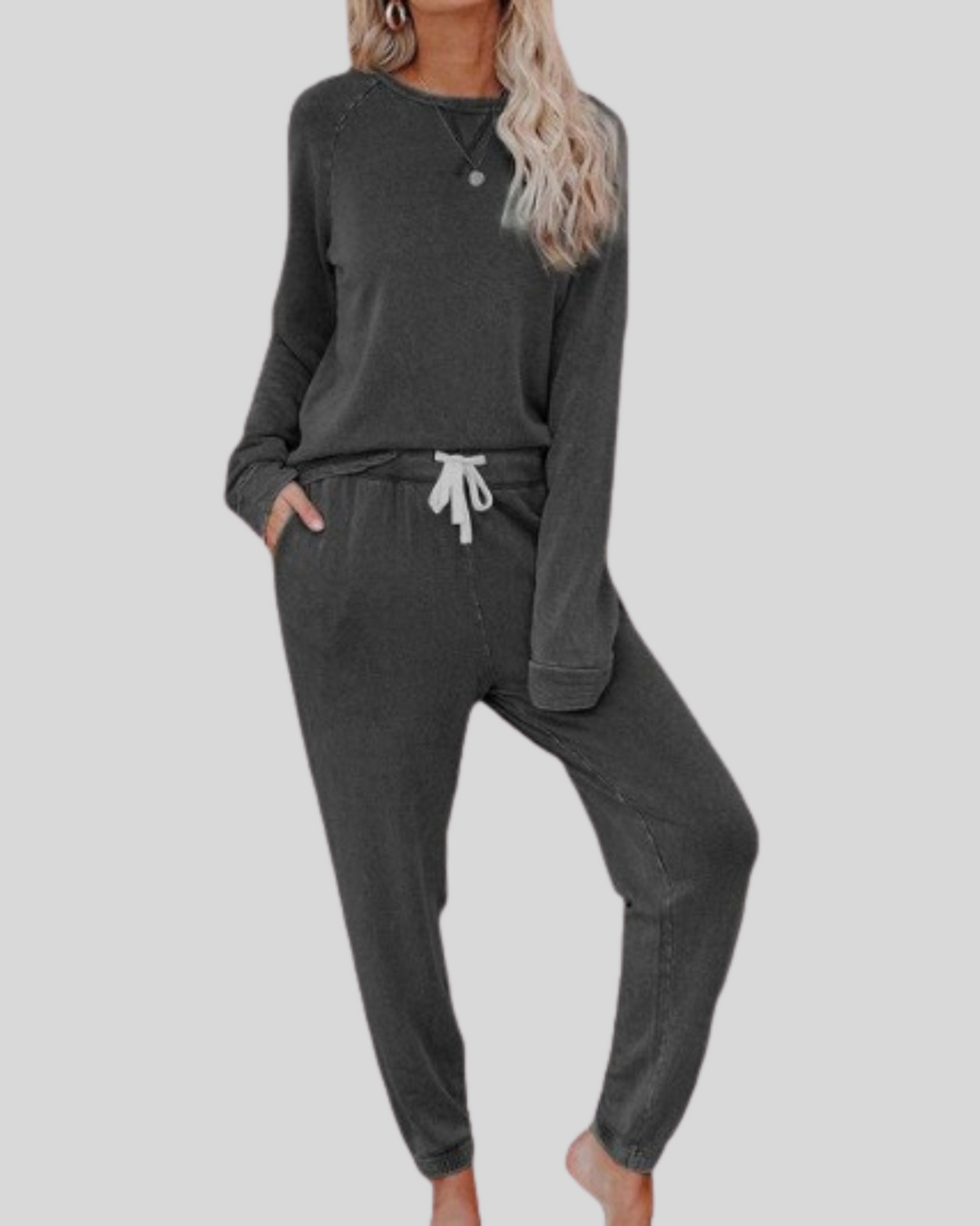 Victoria | Casual Long Sleeve and Sweatpants Set