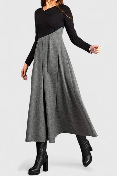 Victoria | Elegant Long Sleeve Maxi Dress