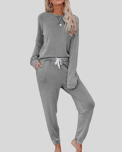Victoria | Casual Long Sleeve and Sweatpants Set