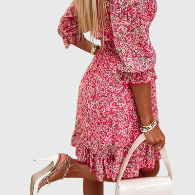 Victoria | Floral Puff Sleeve Dress
