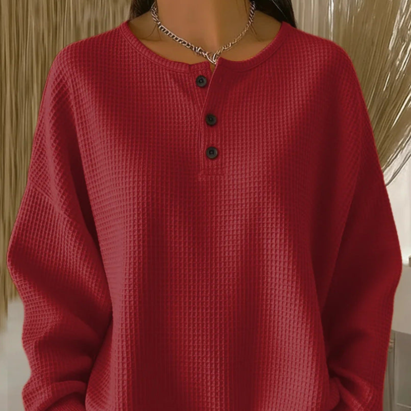 Olivia™ | Casual Waffle Top