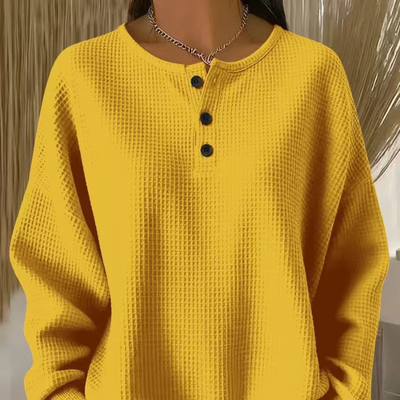 Olivia™ | Casual Waffle Top