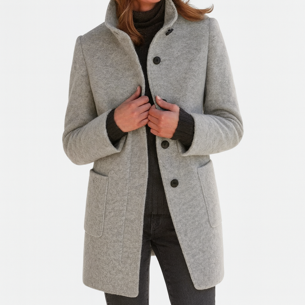 Victoria | Ladies Coat with High Collar