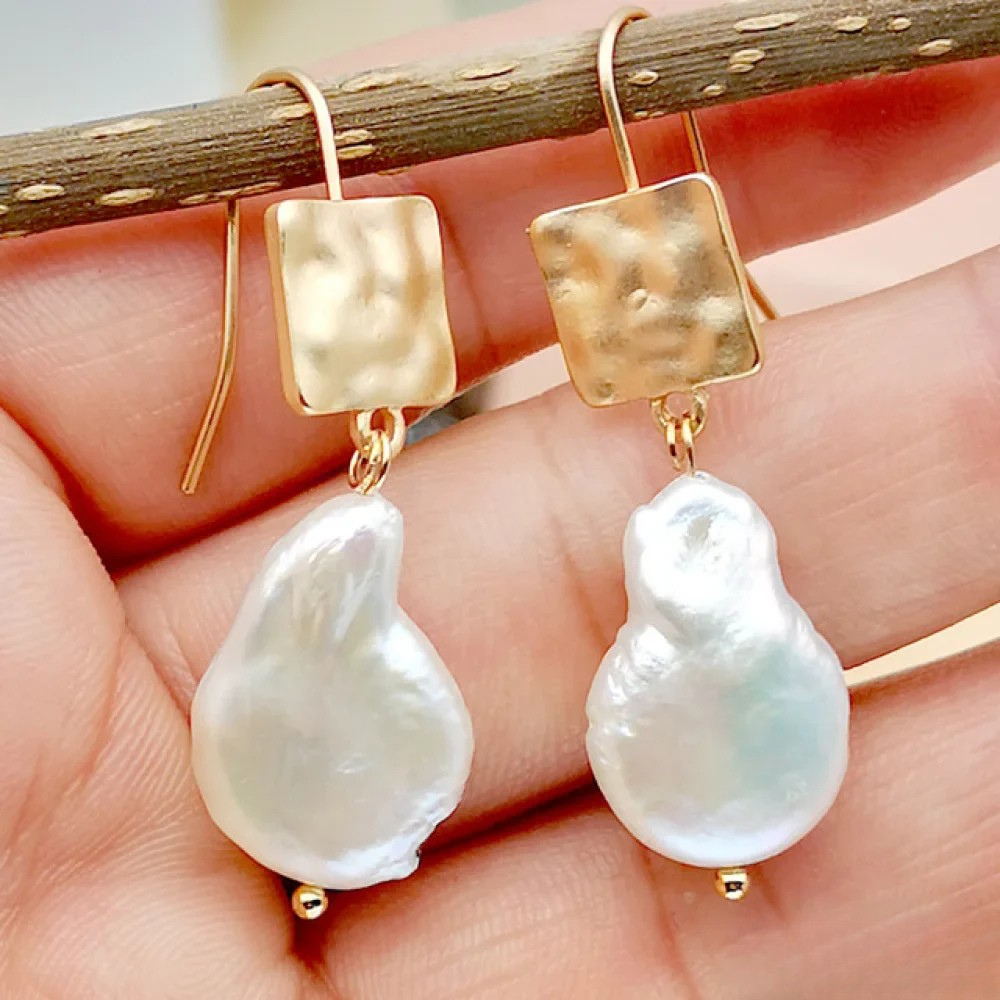 Victoria | Antique Freshwater Pearl Earrings