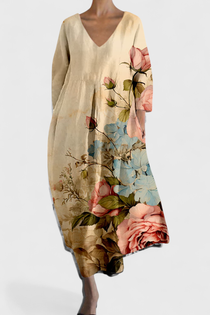 Olivia| Comfortable V-neck Dress