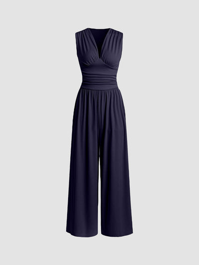 Victoria | Chic Sleeveless Wide-Leg Jumpsuit