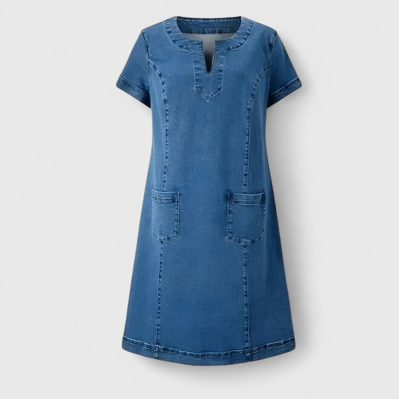 Victoria | Elegant Denim Dress