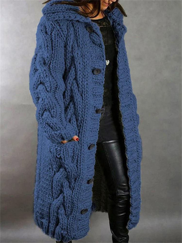 Victoria | Chunky Knit Long Cardigan