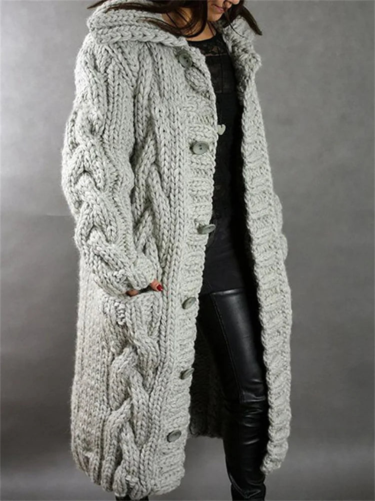Victoria | Chunky Knit Long Cardigan
